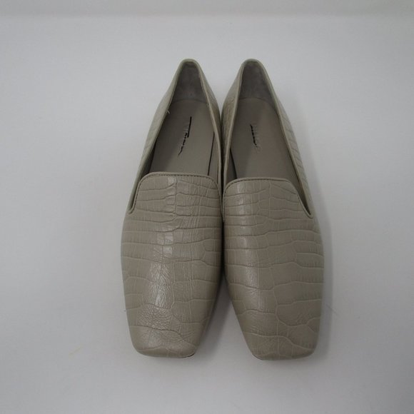 Vince Clark Square-Toe Croc-Embossed Leather Loafers 6.5 NWT - Picture 5 of 7